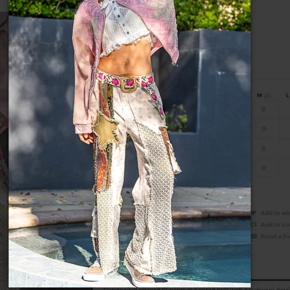 POL Artistic Patchwork Flare Jeans - Picture 6 of 9